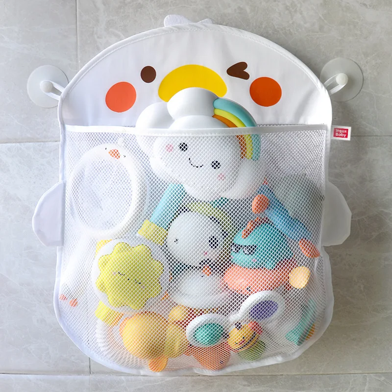 QWZ Bolsa de malla para juguetes de baño con ventosa - pato animado - imagen 2