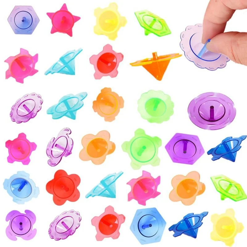 Detalle del diseño transparente de la peonza