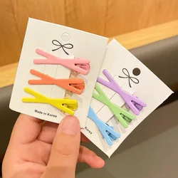 Horquillas de tejido hueco con conejo y estrella caramelo para niños