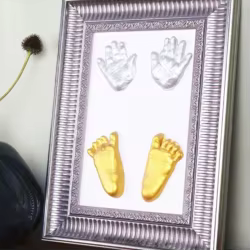 Kit de huellas 3D para bebé – recuerdo en yeso manos y pies