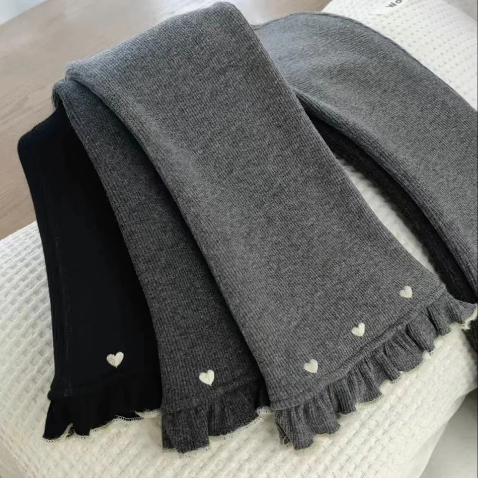 Mallas acampanadas de invierno para niñas con forro polar y cintura elástica - imagen 5