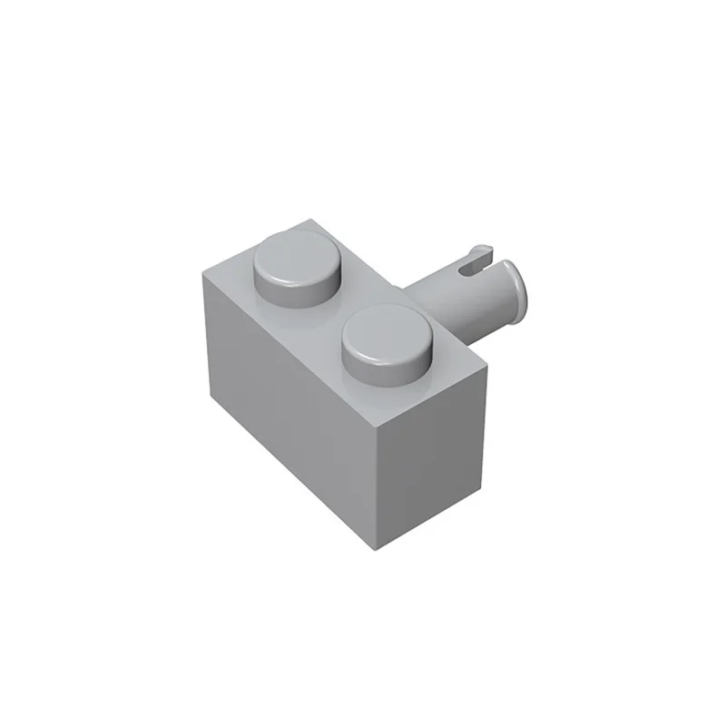 Piezas de construcción MOC multicolores en una mesa