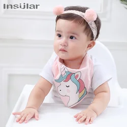 Baberos bandana de algodón para bebé con dibujos
