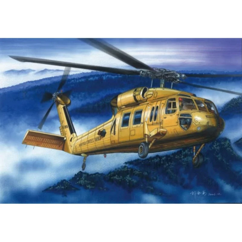 Kit de helicóptero para montar Trumpeter Black Hawk de plástico - imagen 4