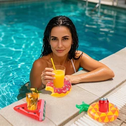 Portavasos para piscina inflable: soporte para bebidas en fiestas