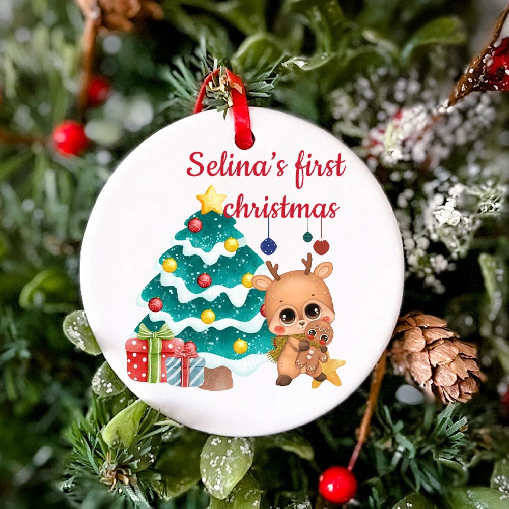 Adorno de Navidad para bebé personalizado – Recuerdo especial - imagen 5