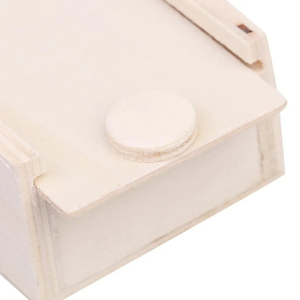 Caja de almacenamiento de madera natural para lápices de niños artesanales - imagen 5