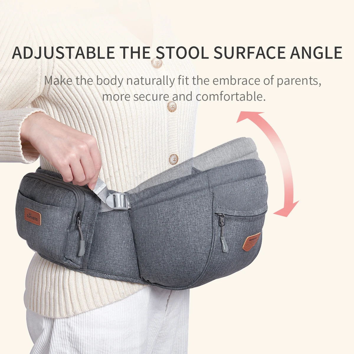 Sunveno Portabebés Ergonómico para Bebé desde Recién Nacido - imagen 3