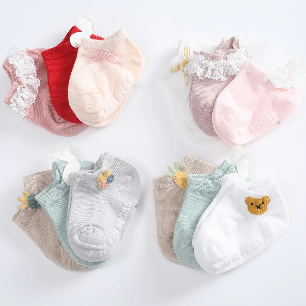 Calcetines antideslizantes para bebé con volantes - Estilo principesco - imagen 2
