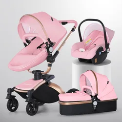 Cochecito viaje plegable con capazo y silla reversible