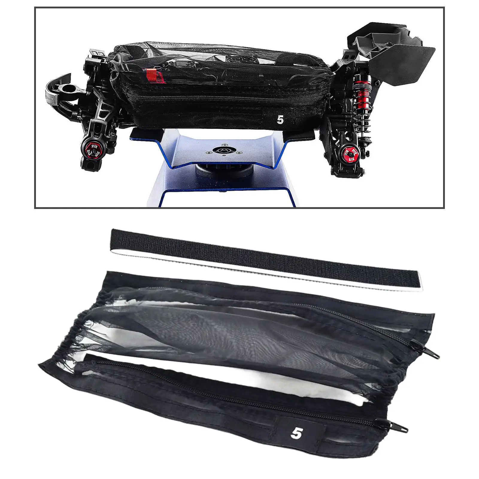 Cubierta protectora contra salpicaduras para coche RC resistente - imagen 5