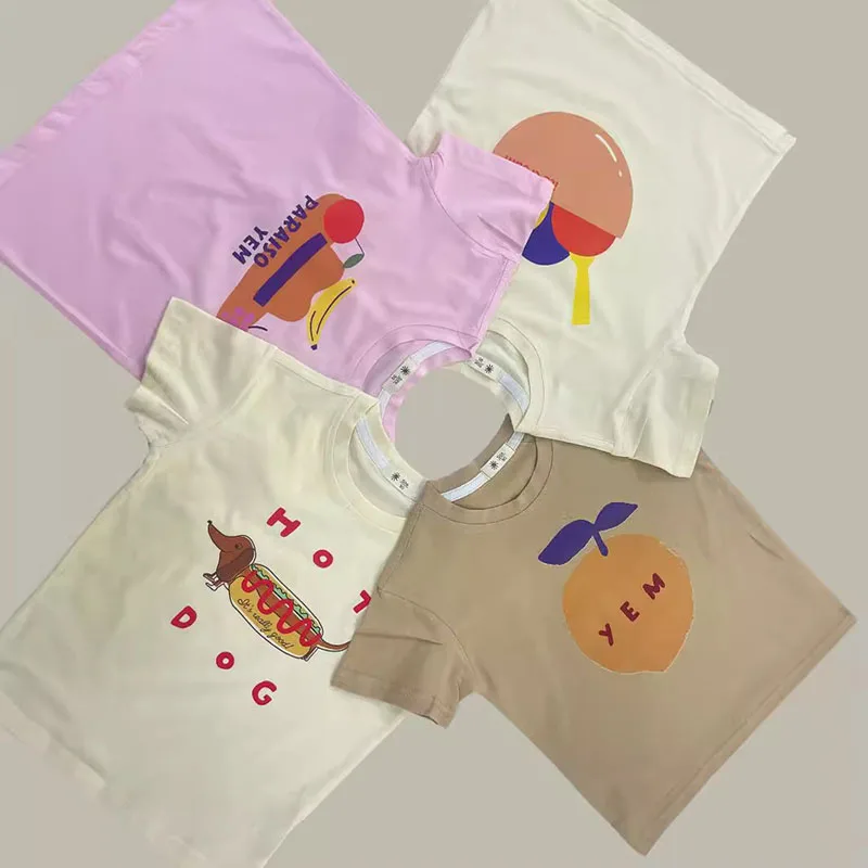 MILANCEL Camiseta infantil con dibujos animados – Manga corta unisex - imagen 5
