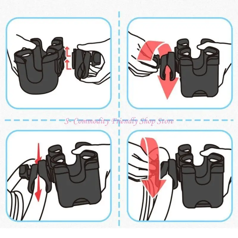 Portavasos y soporte móvil para cochecito universal - imagen 2