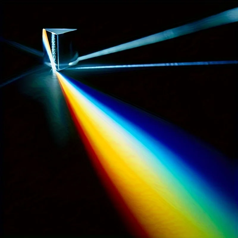 Juguete de ciencia vaso de prisma triple para espectro luz - imagen 5