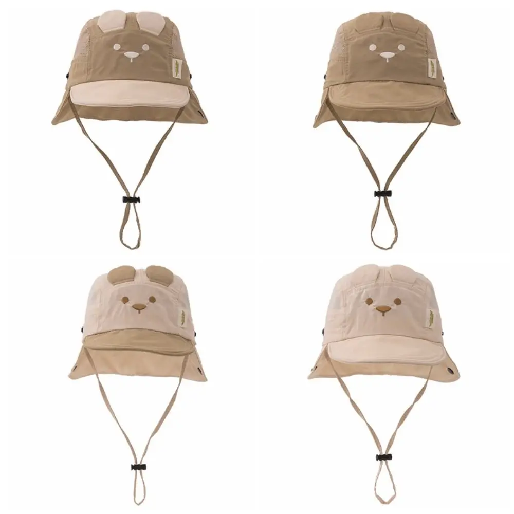 Sombrero orejas de oso infantil: protección solar para el verano
