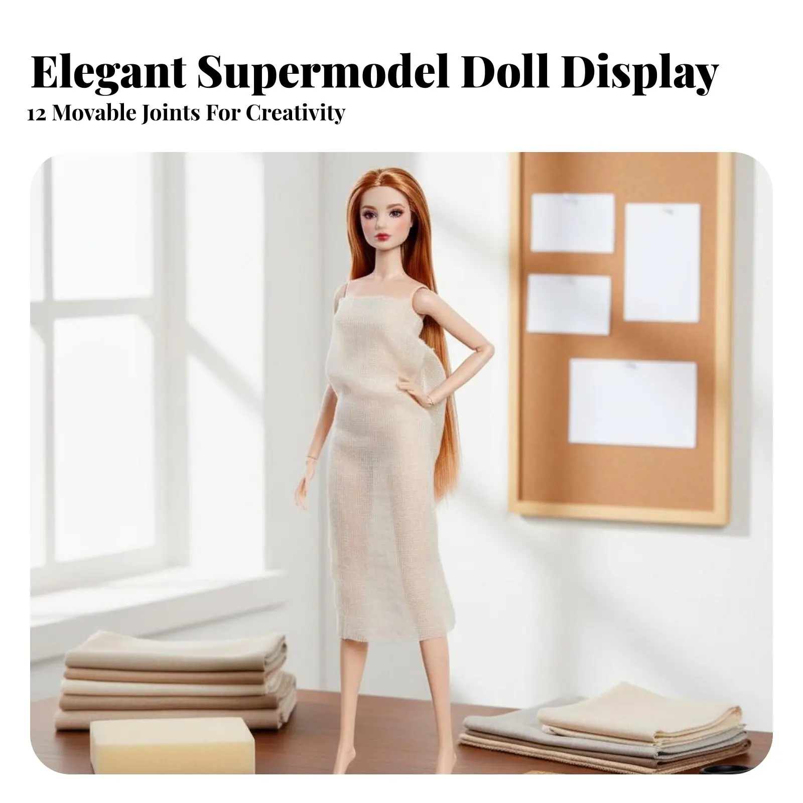 Muñeca supermodelo articulada personalizable con figura posable - imagen 4