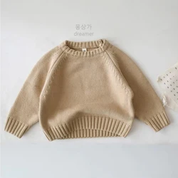 Suéteres de algodón puro para niños - estilo vintage 1-7 años