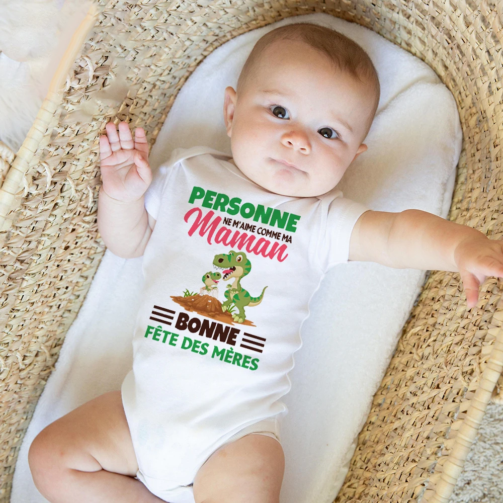 Pelele manga corta para bebé recién nacido estampado Día de la Madre - imagen 4