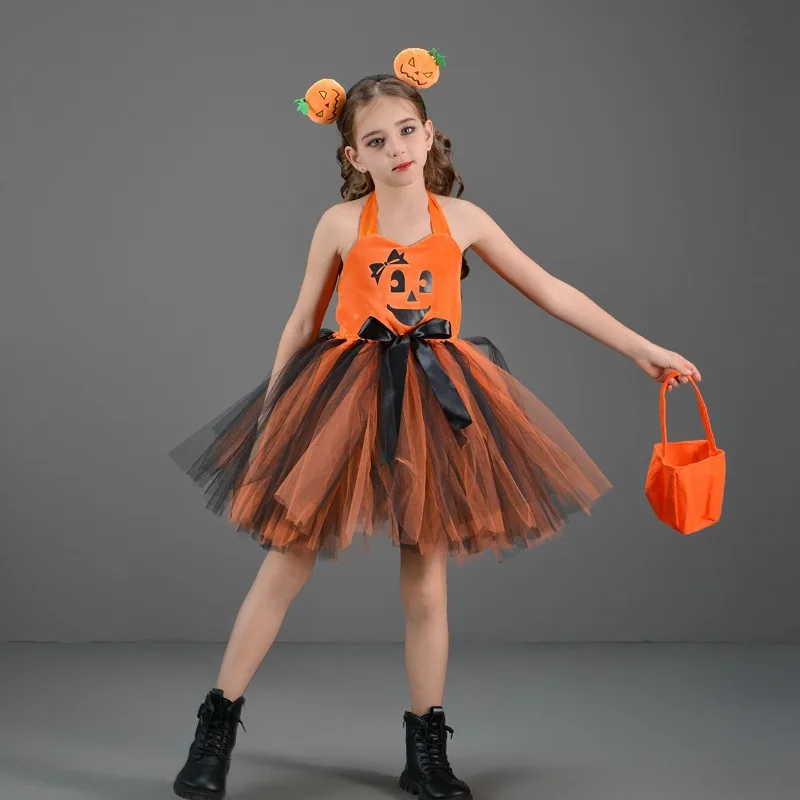Vestido de Halloween para niña – elegante y divertido, estilo retro - imagen 5