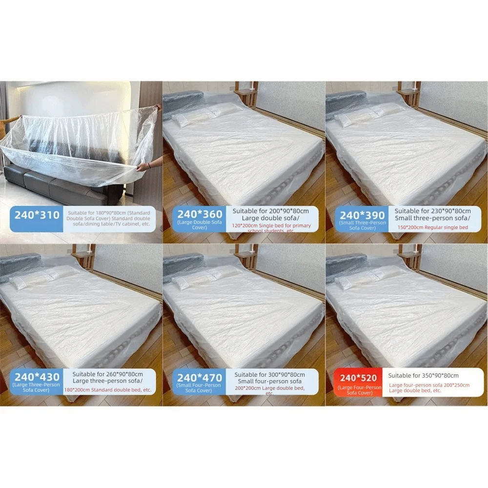 Fundas impermeables desechables transparentes para cama con elásticos - imagen 5
