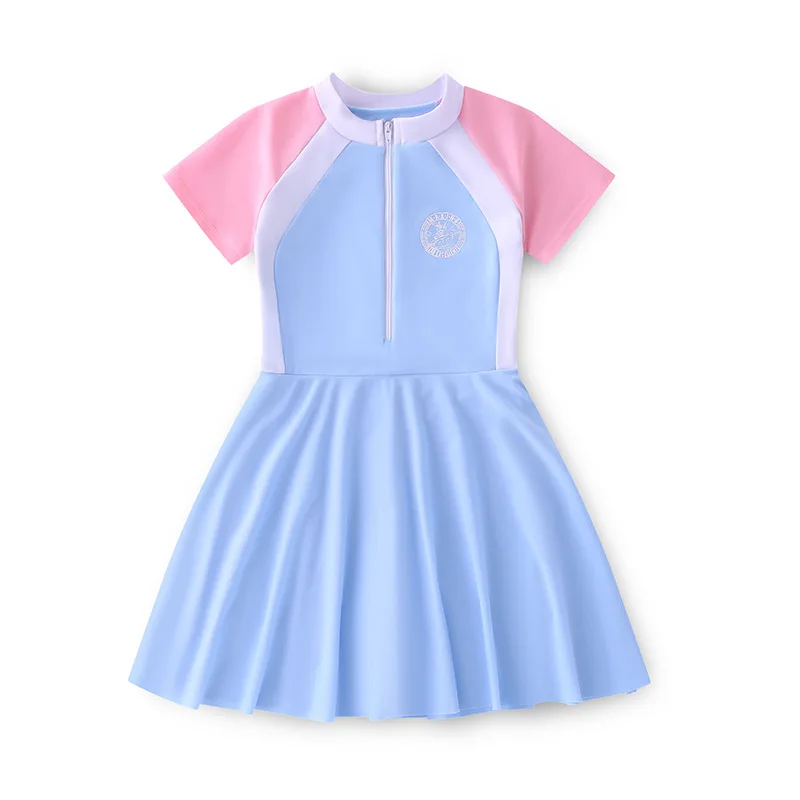 Traje de baño para niña con falda princesa secado rápido