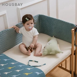 Protector de cuna acolchado anticolisión – Algodón y terciopelo lavable