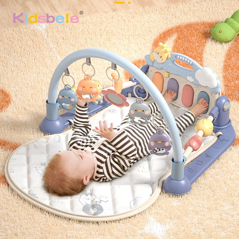 Alfombra de juego musical para bebés con centro de actividades - imagen 4