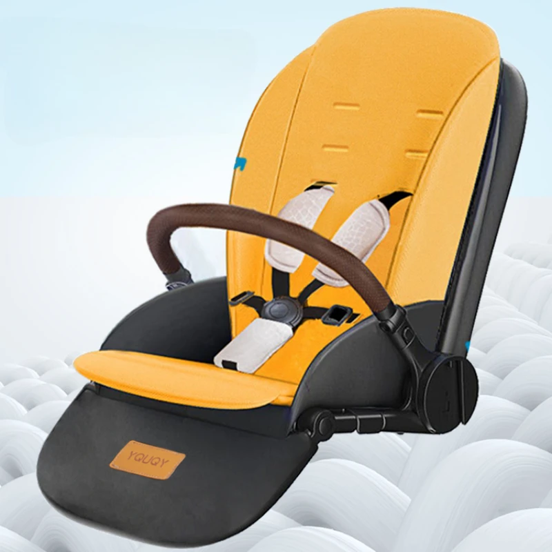 Cochecito para gemelos ultraligero, plegable y reclinable de lujo