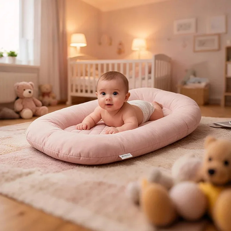 BabyNest Cuna nido transpirable de algodón suave para bebé - imagen 2