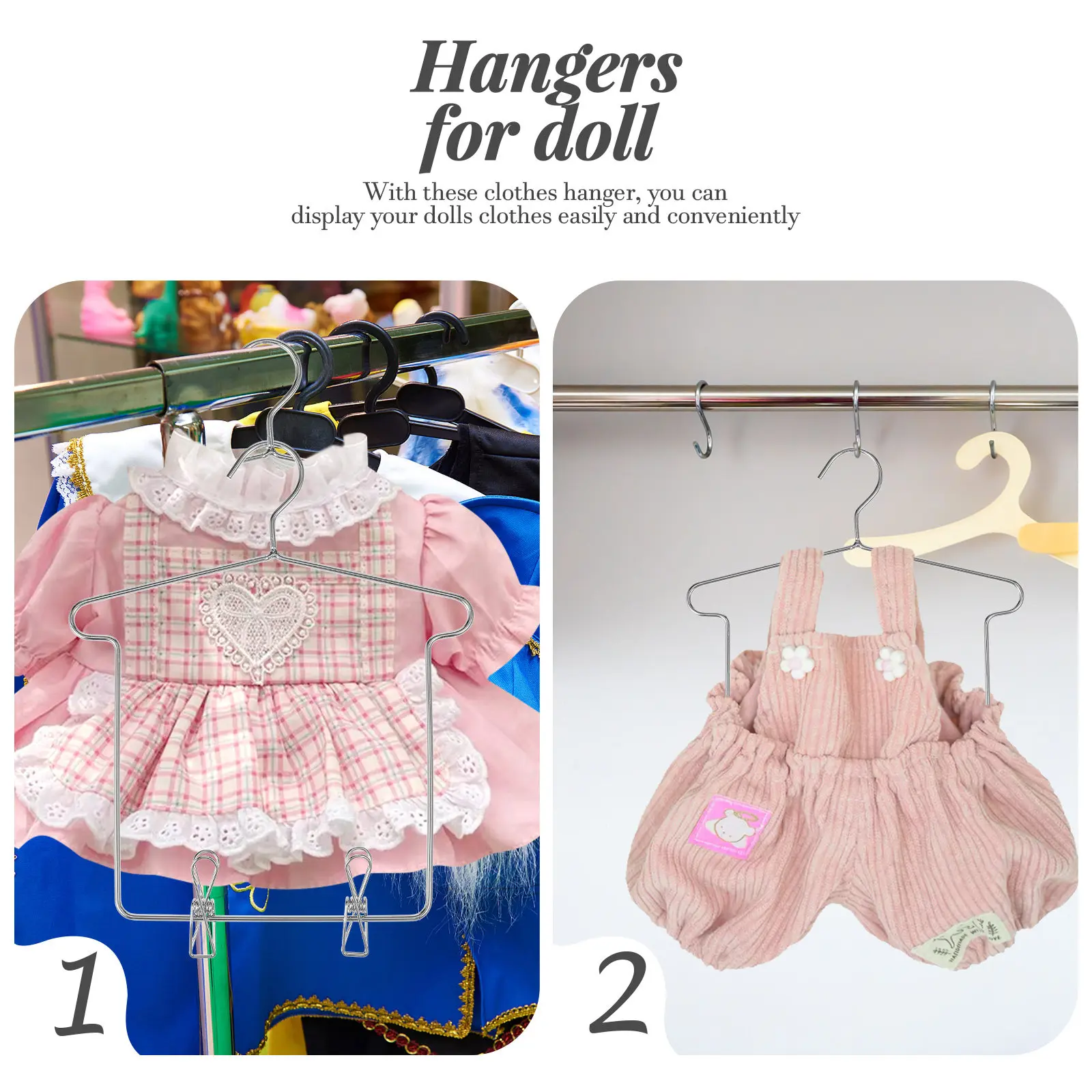 Perchas para ropa de bebé en hierro, organizadoras del armario - imagen 5