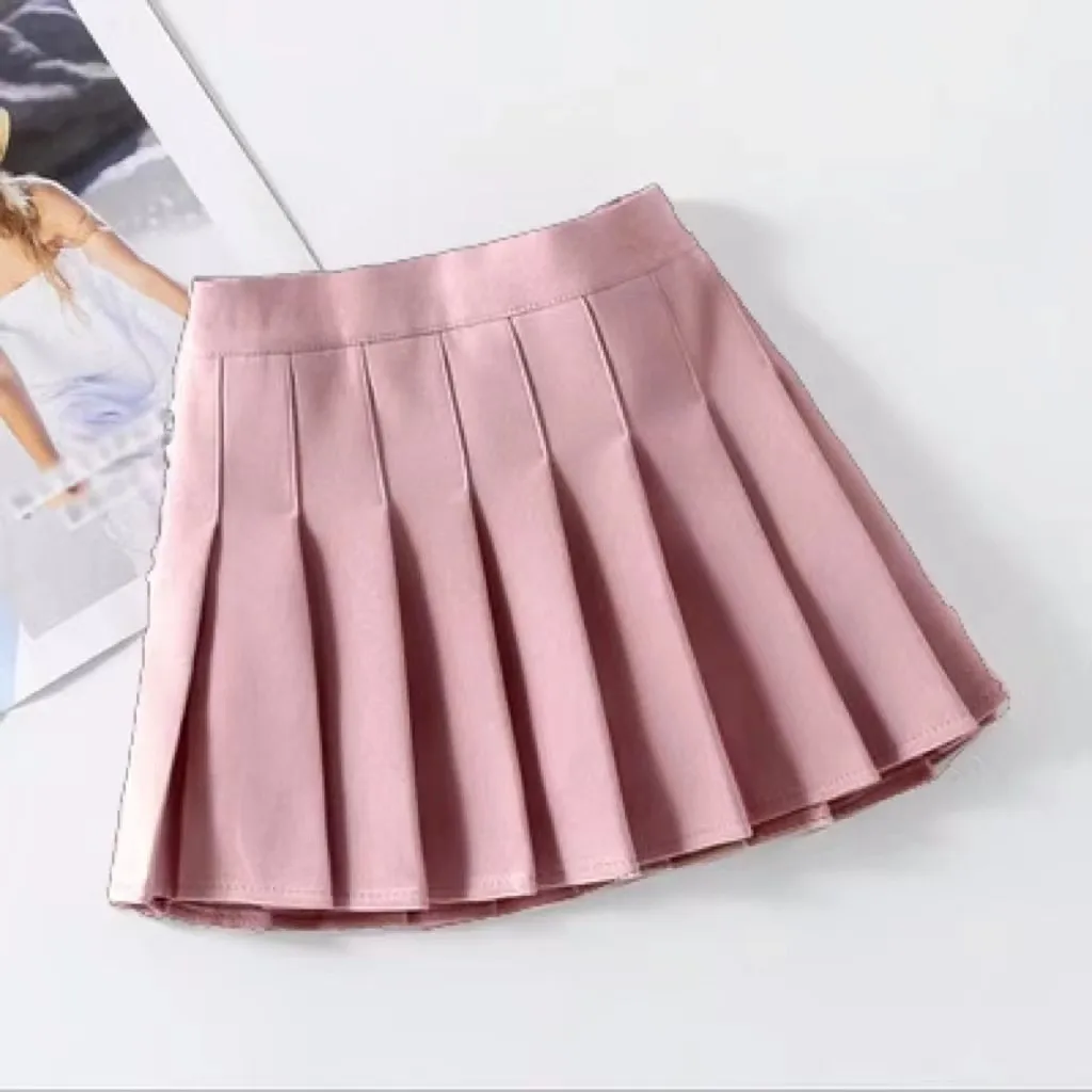 Falda plisada elástica de corte A para niñas primavera y verano - imagen 3