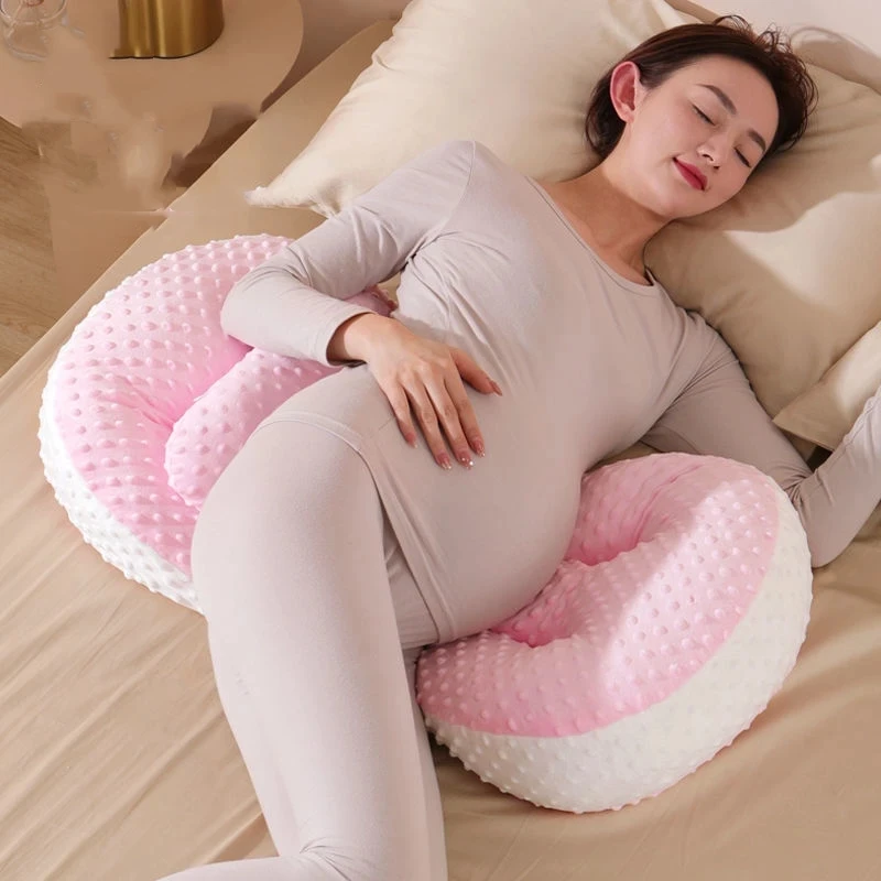 Almohada U-shaped para embarazadas en posición de descanso