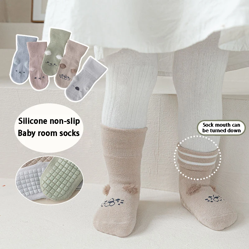 Calcetines de algodón antideslizantes para niños – Cálidos y cómodos - imagen 2