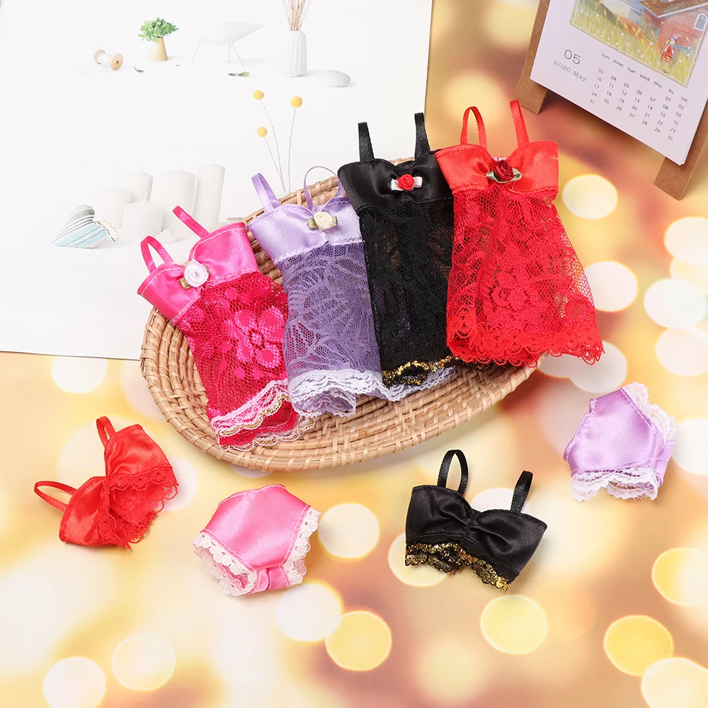 Conjunto de ropa para muñecas – Pijama y vestido de noche - imagen 5