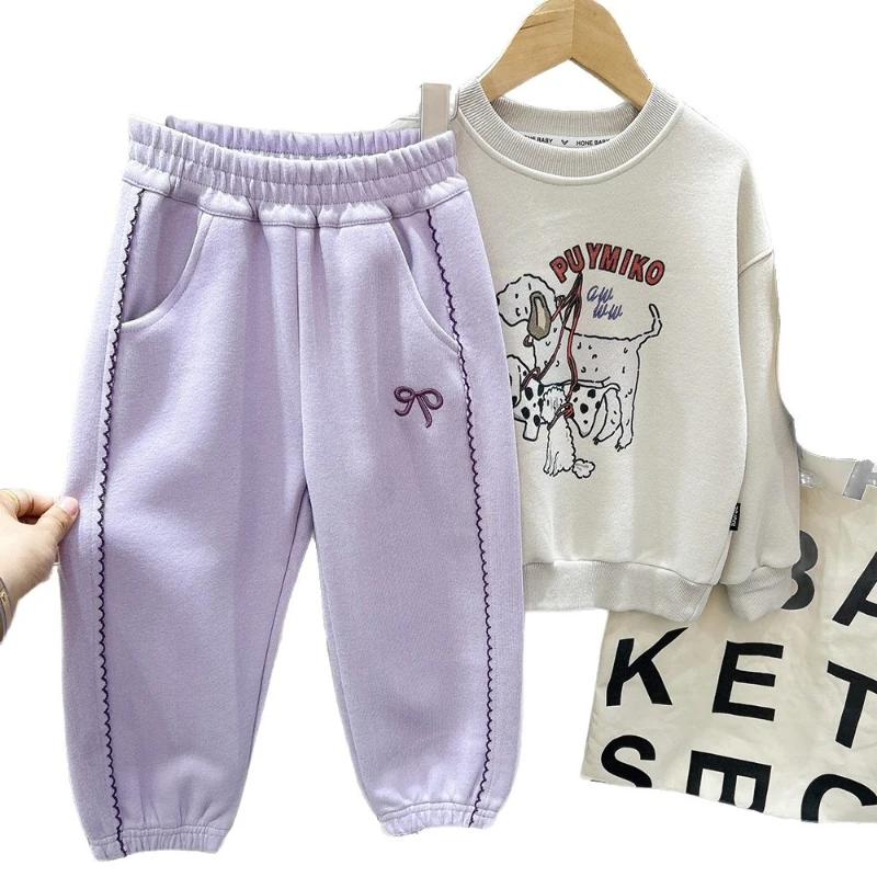 Pantalones de chándal lisos para niñas
