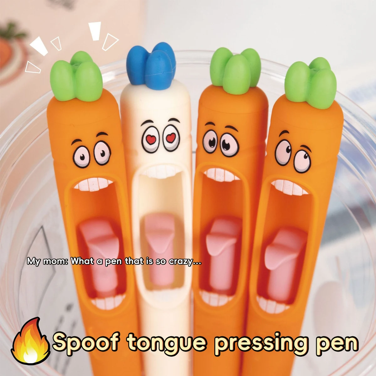 Bolígrafo Kawaii de Zanahoria 0,5mm Neutral – Ideal para Niños - imagen 4