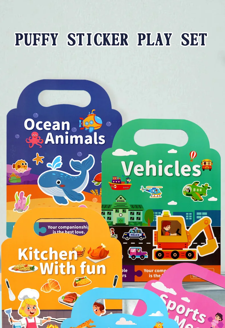 Pegatinas DIY reutilizables con escenas