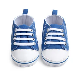 Zapatillas de lona para primeros pasos, suela blanda primavera-otoño