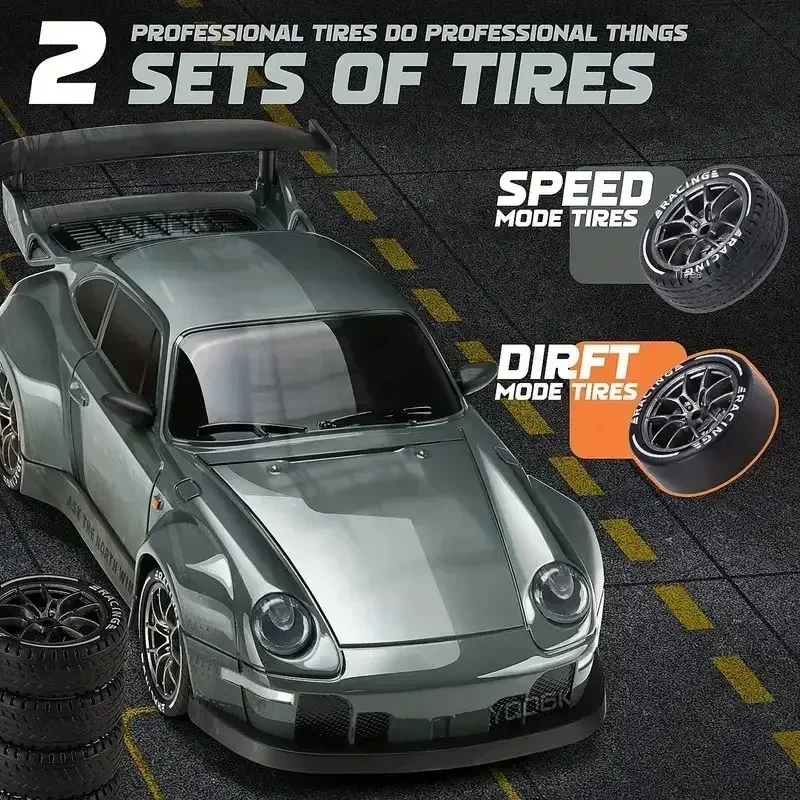 Coche de deriva RC 4WD teledirigido eléctrico para niños - imagen 2