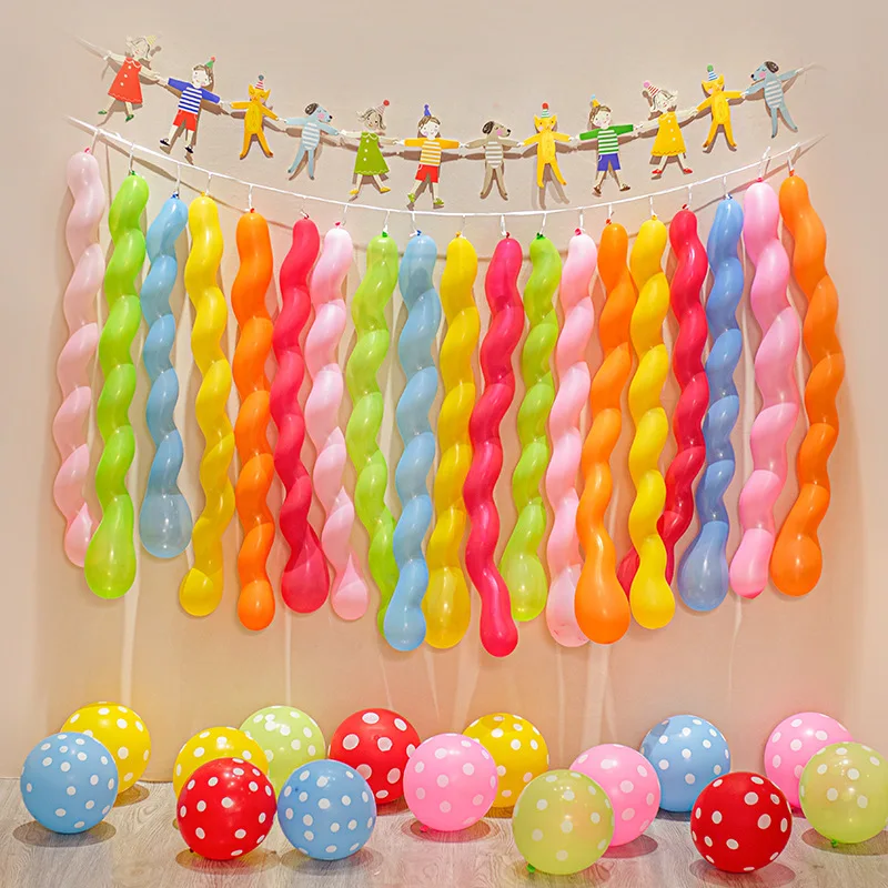 Conjunto de globos en espiral
