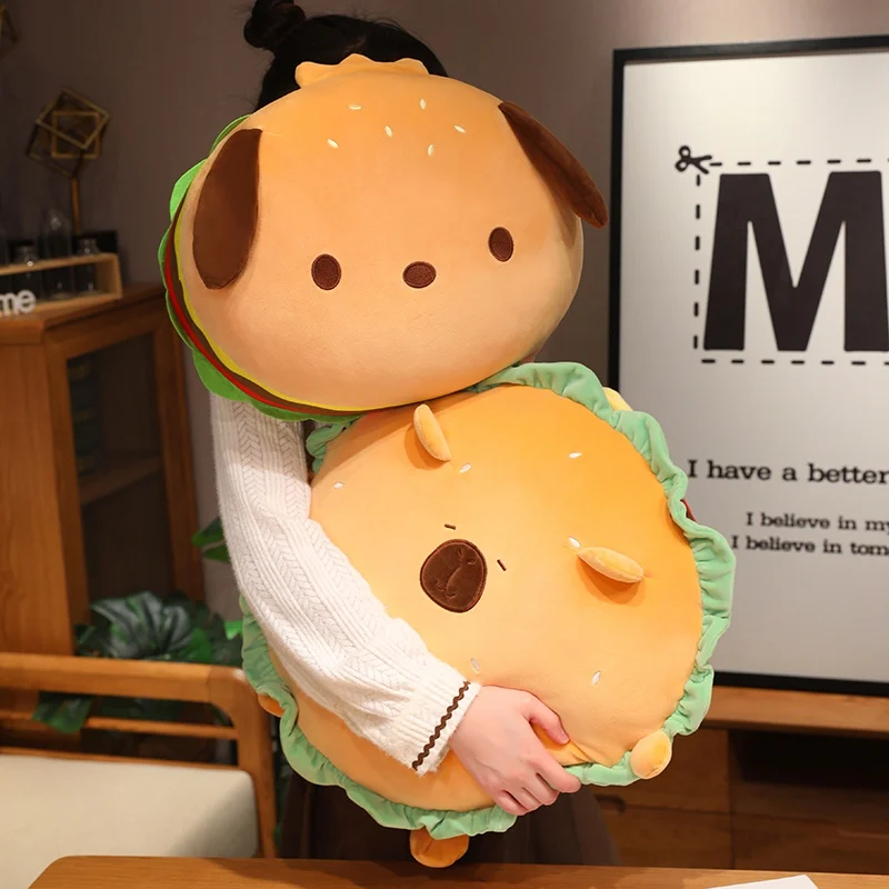 Almohada cojín peluche capibara redondo con diseño de animal - imagen 5
