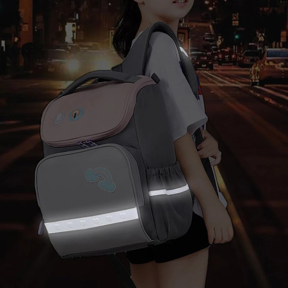 Mochila escolar impermeable con estampado dinosaurio para niños - imagen 2