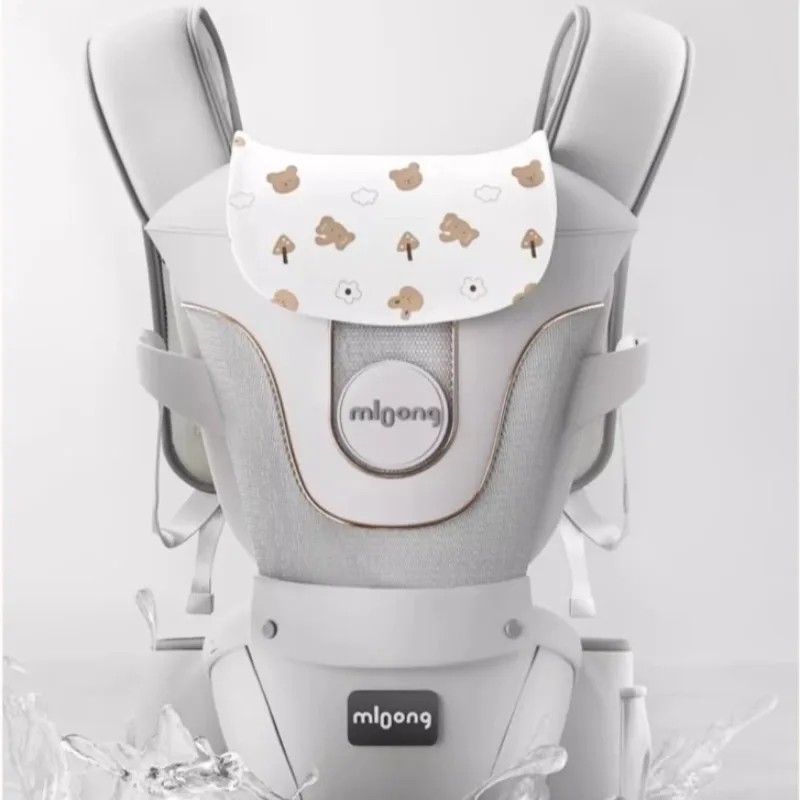 Mochila portabebés ergonómica transpirable con cinturón de canguro - imagen 4