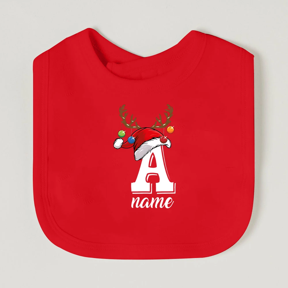 Babero bebé Navidad – Algodón suave personalizado para recién nacido - imagen 5