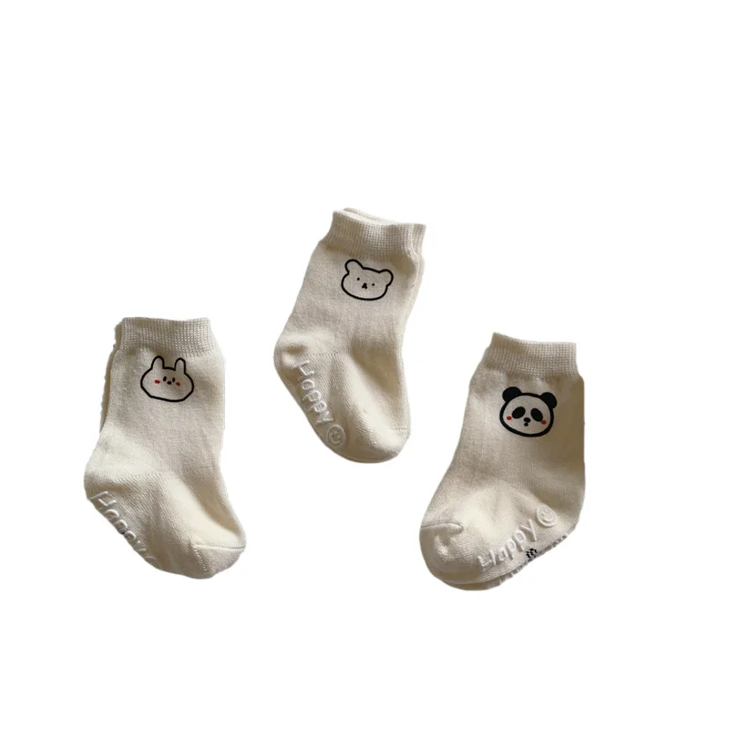 Calcetines cortos blancos de algodón suave estilo coreano para bebé - imagen 4