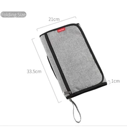 Cambiador portátil de pañales multifunción con funda impermeable