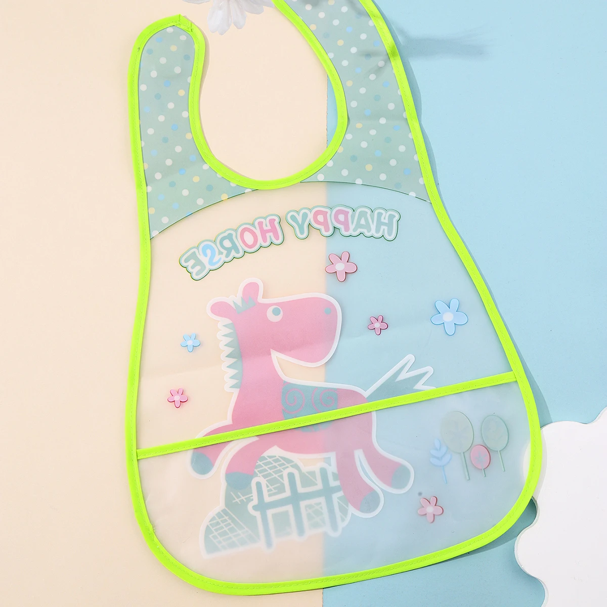 Baberos de bebé impermeables con dibujos animados y estampado - imagen 3