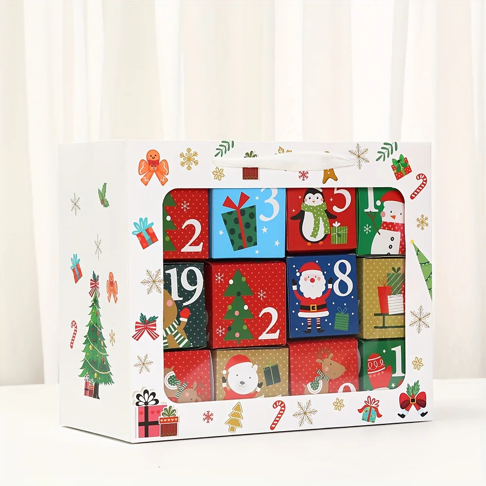 Calendario de Adviento infantil DIY – Cajas decorativas de cartón para Navidad - imagen 5