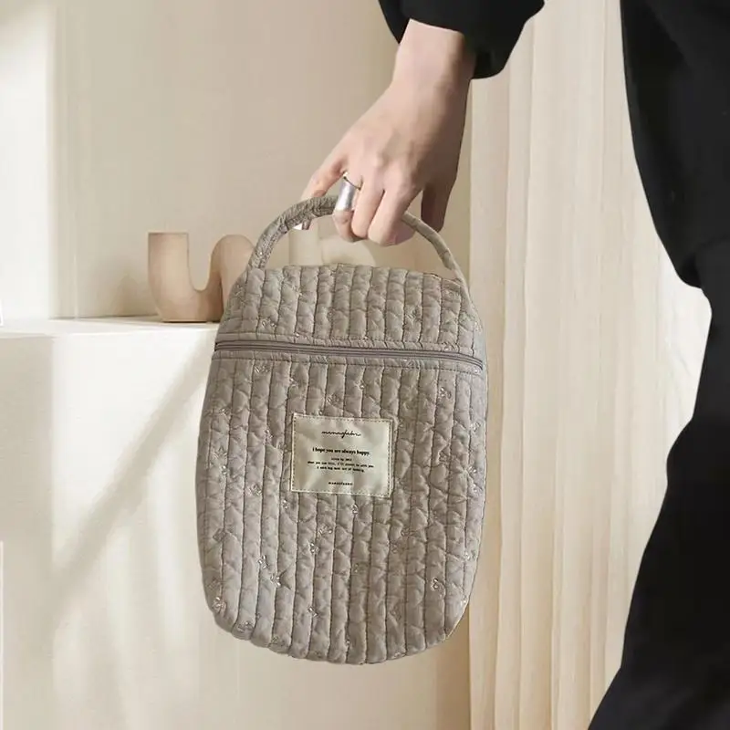 Bolsa de pañales acolchada en algodón para guardería portátil - imagen 5