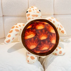 Tortuga de peluche suave en algodón, almohada decorativa infantil
